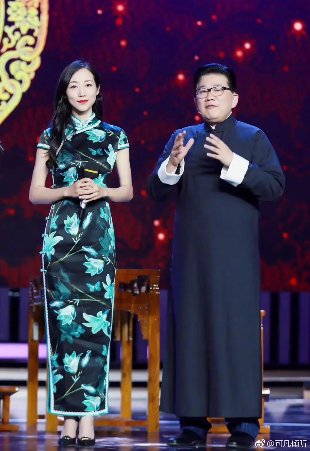 国庆假期里,上海电视台主持人曹可凡的特别节