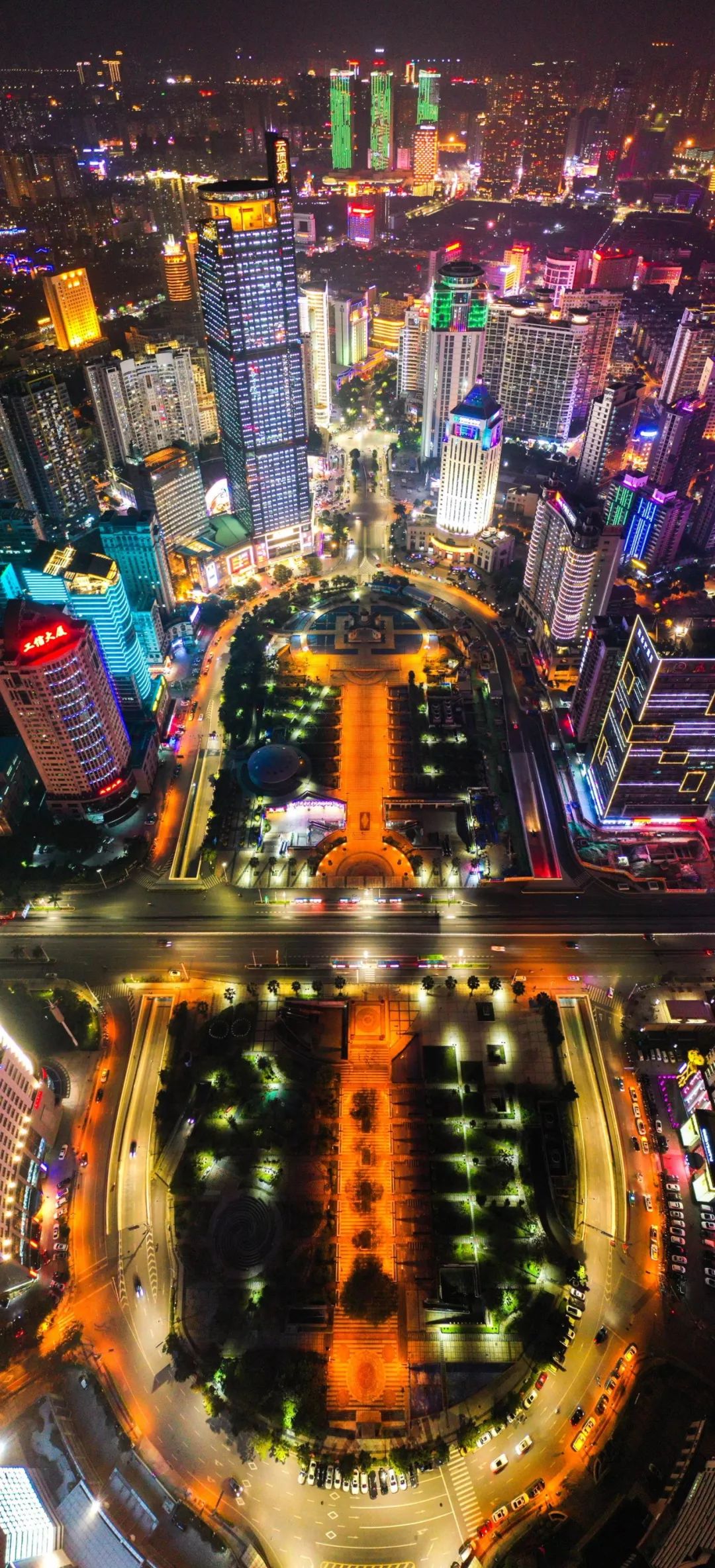 整个城市流光溢彩南宁的景观亮化设施陆续点亮春节期间一大波高清夜景