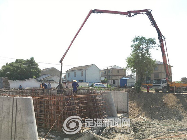 六眼闸完成闸墩浇筑|双桥|双桥街道|定海区_新浪网