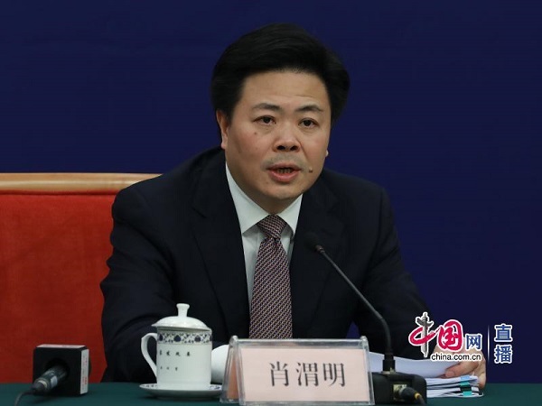 西部开发司巡视员肖渭明(中国网 张若梦摄)