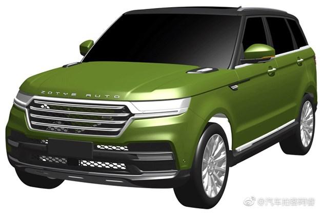 众泰全新SUV专利图曝光 造型酷似路虎揽运/细节之处有差别