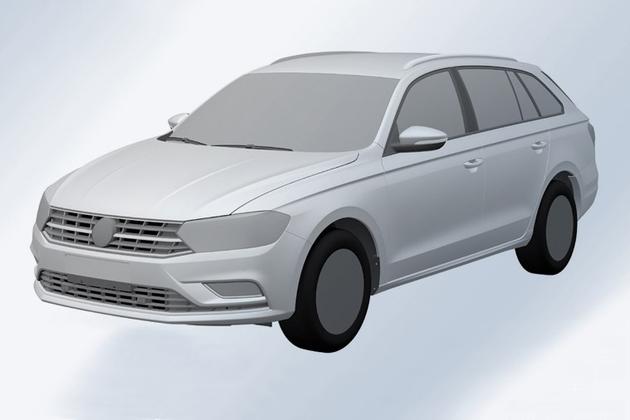 曝大众新款蔚领外观设计图 造型低调平庸