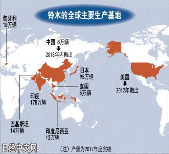 铃木与长安汽车解除合资关系 退出中国转战印非市场