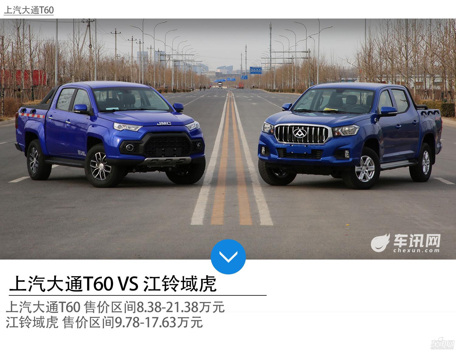 上汽大通T60对垒江铃域虎 拆解见真功