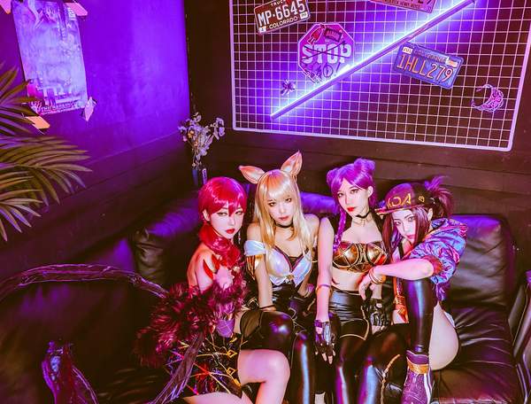 韩国团体Cos《LOL》“K/DA”女团 风格迥异,极尽妖娆