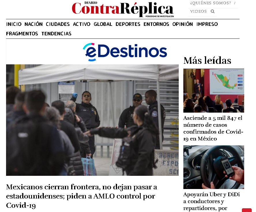 美墨边境墙新功能：防止美国疫情“倒灌”墨西