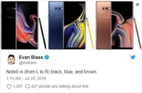 【博狗扑克】三星Galaxy Note 9曝光 手写笔将有三款配色 【博狗扑克】三星Galaxy Note 9曝光 手写笔将有三款配色
