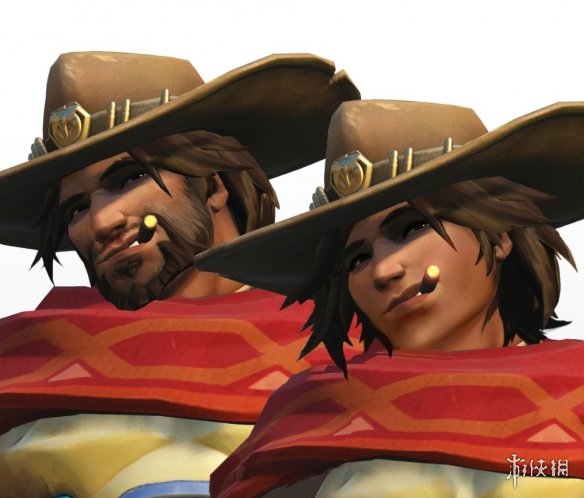 女半藏也太“攻”了吧!网友自制《守望先锋》英雄性转图