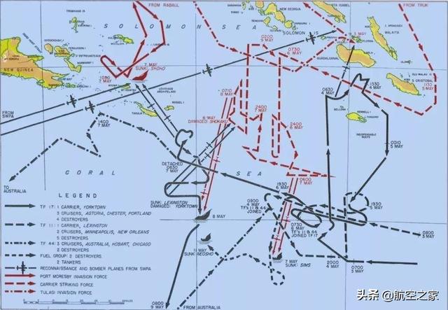 世界首次超视距航空母舰海战，重新定义海战模式的珊瑚海海战