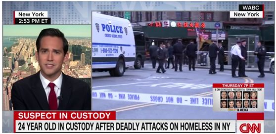 纽约唐人街4流浪汉夜里睡觉遇袭身亡 另有1人重伤