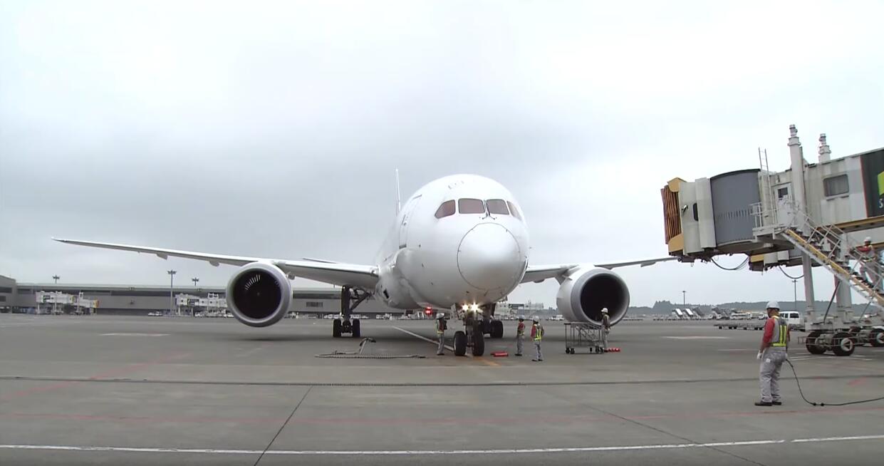 日本航空827航班 全日本新闻网（ANN）视频截图