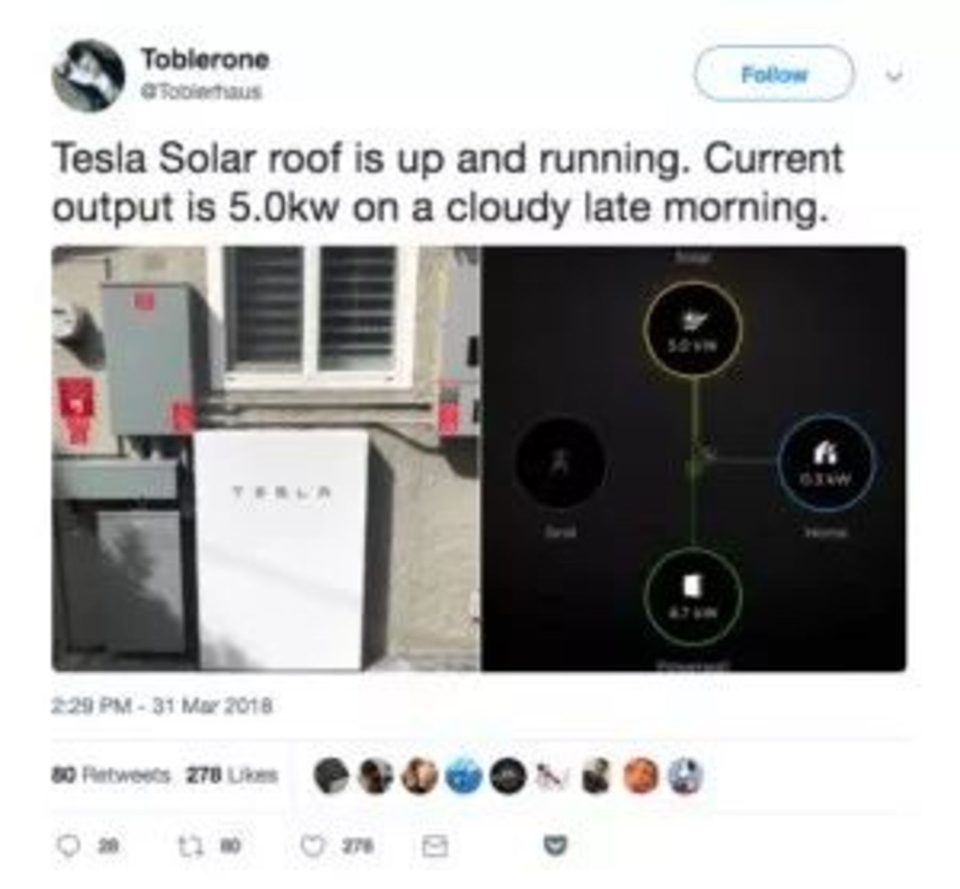 第一套太阳能屋顶运行