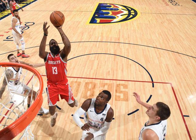 nba联赛火箭对掘金.,nba.2020.1.23.火箭对掘金