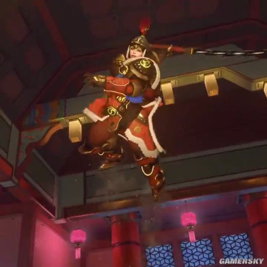 《守望先锋》布丽吉塔新春皮肤 女将军一马当先身份成谜