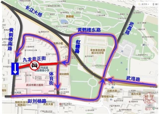 和平大道南延线及地铁五号线彭刘杨路站施工,黄鹤楼南路16日起单向