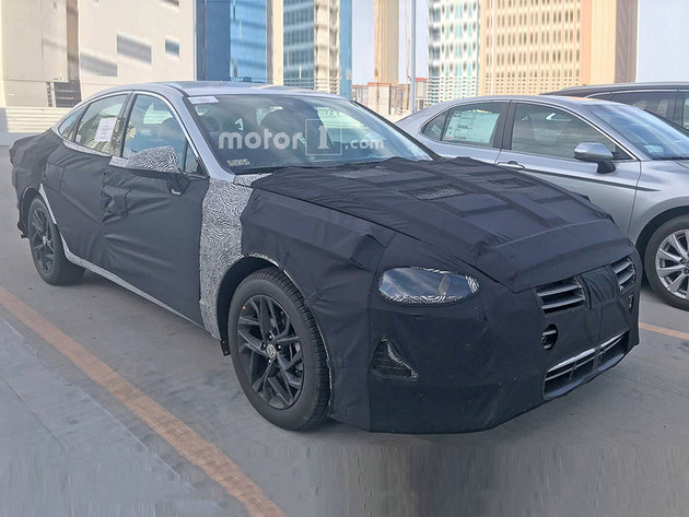 现代全新索纳塔谍照曝光 采用新设计语言