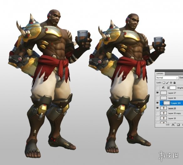 女半藏也太“攻”了吧!网友自制《守望先锋》英雄性转图