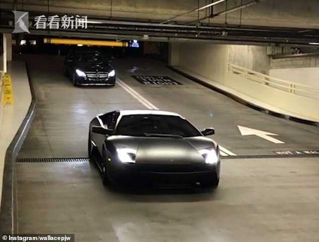 视频｜兰博基尼进车库从栏杆下钻过 网友:停车费省了