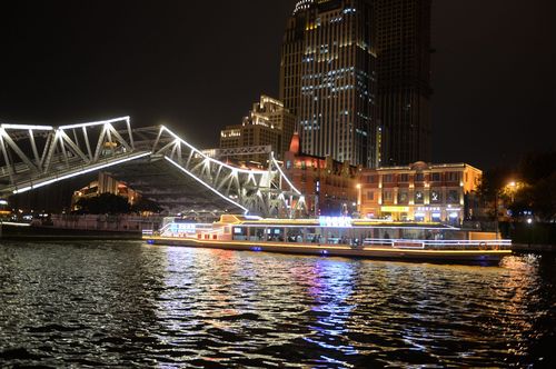 足迹｜夜游海河 沽水流波