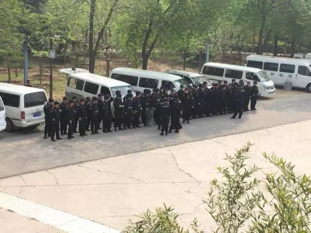 進駐北大生物城的安保人士