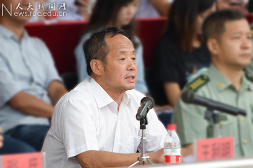 中国人民大学2017级本科生军训闭营仪式暨2018年参军入伍学生