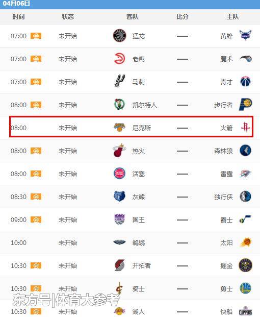 nba明天赛程,nba明天赛程表