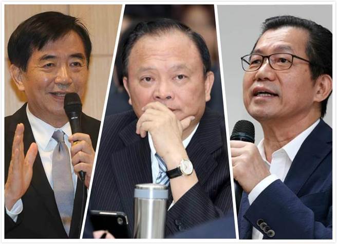 吴宏谋(左)、林聪贤(中)、李应元(右)(图片来源:台湾“中时电子报”)