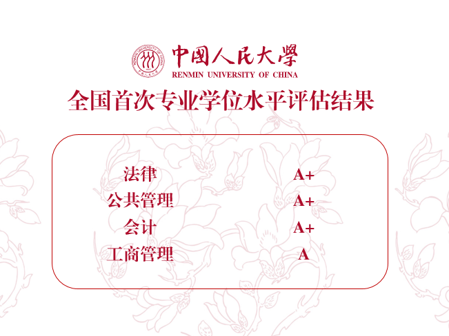 首次专业学位水平评估结果公布 人民大学3个A