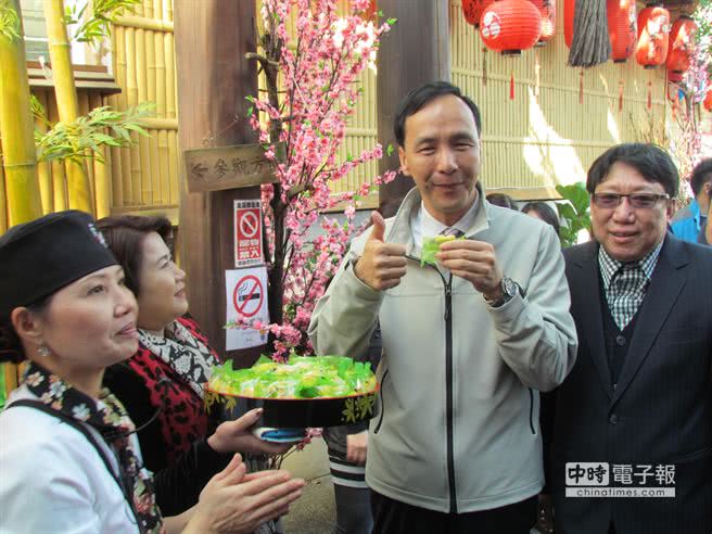 担任新北市长时的朱立伦推广新北观光资料图 图片来自台媒