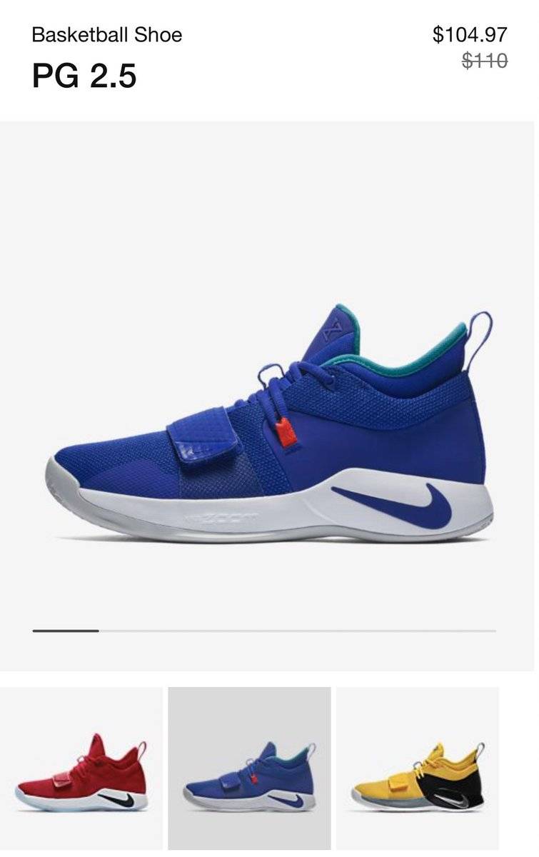 Zion受傷時所穿的鞋款PG 2.5被打折出售!最多降價16%-黑特籃球-NBA新聞影音圖片分享社區