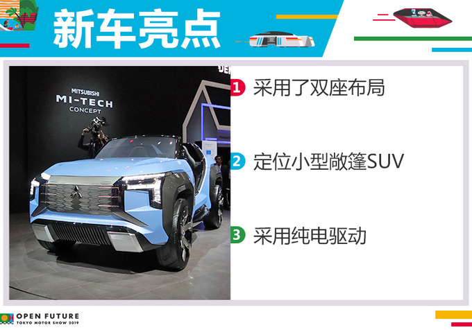 个性运动敞篷小SUV 实拍三菱MI-TECH概念车