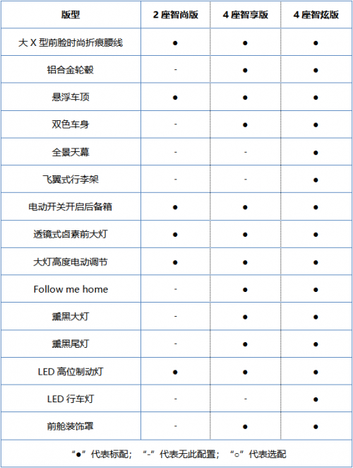 2019款小蚂蚁耀目上市，实力推荐4座智享版