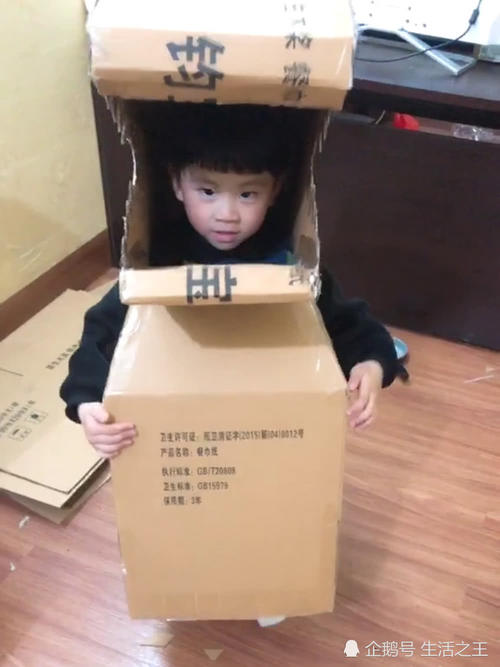 为让孩子成为幼儿园王者,爸爸用纸箱做出小恐龙,其他家长要疯了|恐龙