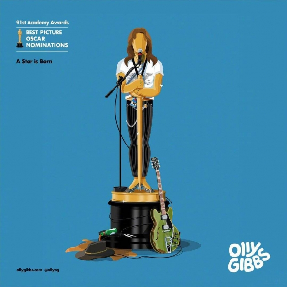 最佳影片提名影片化身小金人《帝国》杂志发布奥斯卡艺术海报!