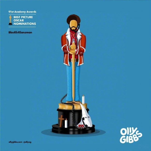 最佳影片提名影片化身小金人《帝国》杂志发布奥斯卡艺术海报!