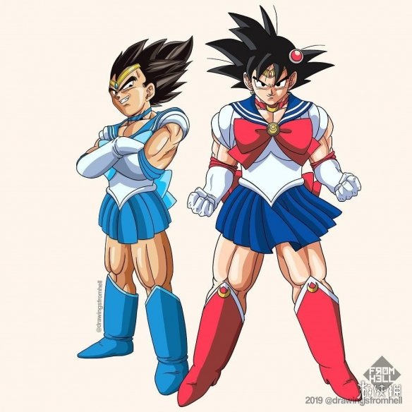 《七龙珠》和《美少女战士》服装互换 竟毫无违和感