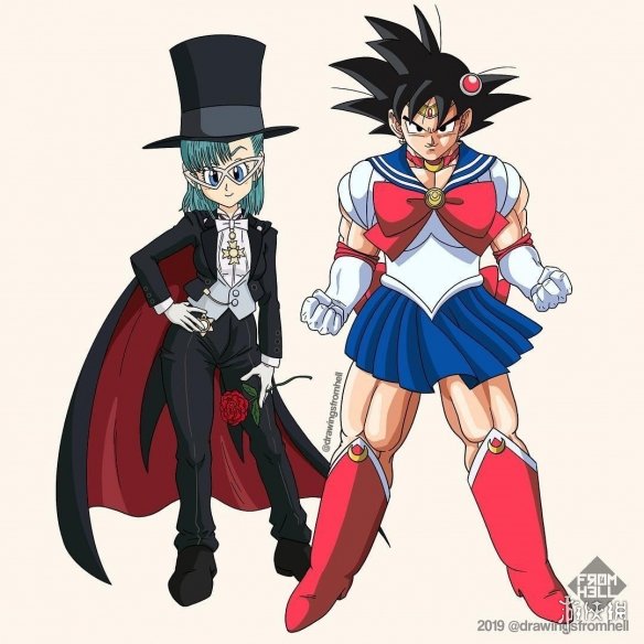 《七龙珠》和《美少女战士》服装互换 竟毫无违和感