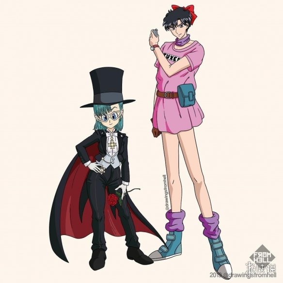《七龙珠》和《美少女战士》服装互换 竟毫无违和感