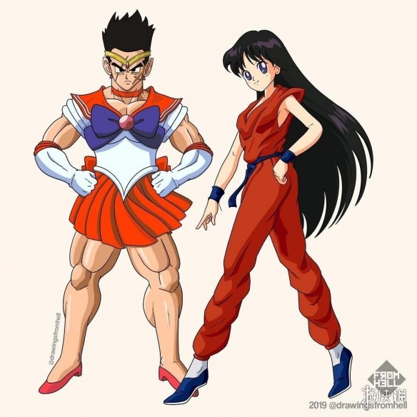 《七龙珠》和《美少女战士》服装互换 竟毫无违和感