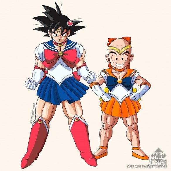 《七龙珠》和《美少女战士》服装互换 竟毫无违和感