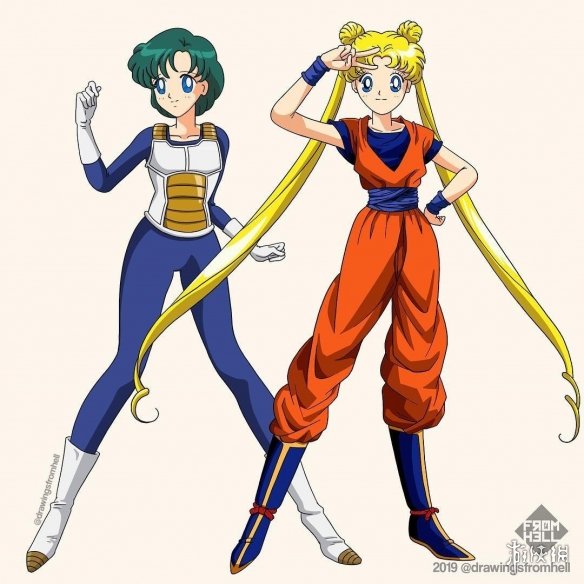 《七龙珠》和《美少女战士》服装互换 竟毫无违和感