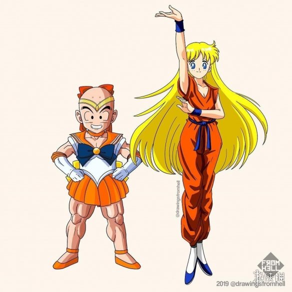 《七龙珠》和《美少女战士》服装互换 竟毫无违和感