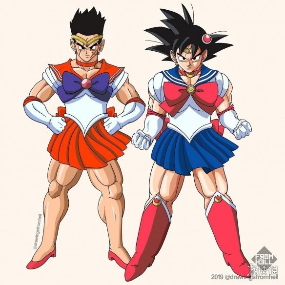 《七龙珠》和《美少女战士》服装互换 竟毫无违和感