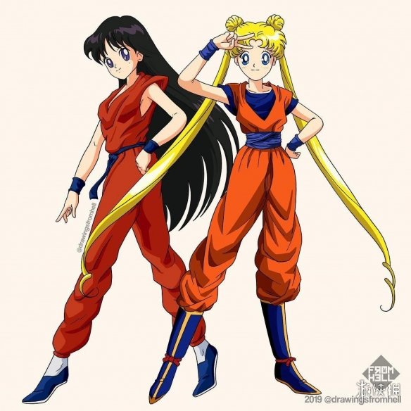 《七龙珠》和《美少女战士》服装互换 竟毫无违和感