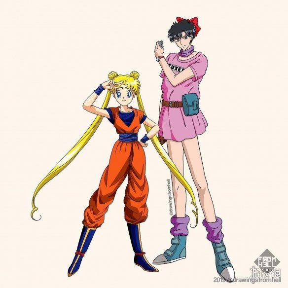 《七龙珠》和《美少女战士》服装互换 竟毫无违和感