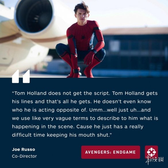 荷兰弟又双叒没读《复仇者联盟4》剧本!导演:他没办法管住自己的嘴。