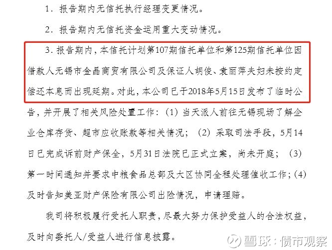 中粮信托农业金融再爆雷 供应链贷款信托计划