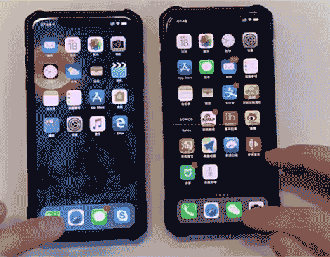 iOS 12.1.2 的内地版本改了 GUI,但海外版本没有改动。图片来源:新浪手机。