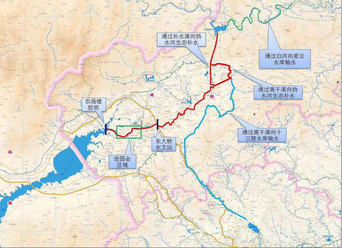 保障世园会水生态妫水河将喝下近20个昆明湖