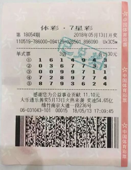 好人有好报,这回买7星彩中了1500万!